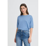 b.young B.YOUNG Damen T-Shirt BYMMORLA T-shirt Della Robbia Blue Melange
