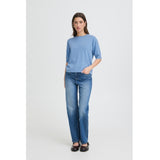 b.young B.YOUNG Damen T-Shirt BYMMORLA T-shirt Della Robbia Blue Melange