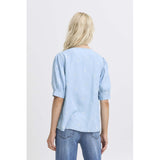 b.young B.YOUNG Damenbluse BYKOSMO Restudsalg Light Blue Denim