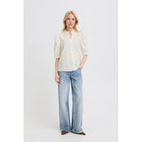 b.young B.YOUNG Damenhemd BYIDIDA Skirt WHITE PINK ROSES
