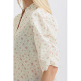b.young B.YOUNG Damenhemd BYIDIDA Skirt WHITE PINK ROSES