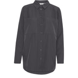 b.young B.YOUNG Damenhemd BYMMIDDE Shirt Dark Grey Mel. Pinstripe Mix