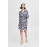 b.young B.YOUNG Damenkleid BYIBINE Dress Medieval Blue Ditsy Mix