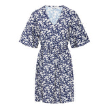 b.young B.YOUNG Damenkleid BYIBINE Dress Medieval Blue Ditsy Mix