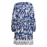 b.young B.YOUNG Damenkleid BYJASMINA Dress Medieval Blue Eth Mix