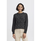 b.young B.YOUNG Damenstrick BXOKAMA Knit Dark grey melange