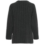 b.young B.YOUNG Damenstrick BYMARIANNE Restudsalg Dark grey melange