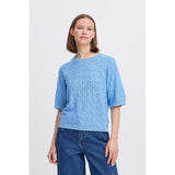 b.young B.YOUNG Damenstrick BYMMORLA Knit Della Robbia Blue Melange
