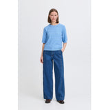b.young B.YOUNG Damenstrick BYMMORLA Knit Della Robbia Blue Melange