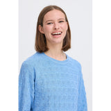 b.young B.YOUNG Damenstrick BYMMORLA Knit Della Robbia Blue Melange