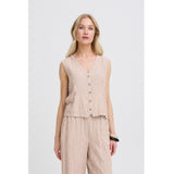 b.young B.YOUNG Damenweste BYFALAKKA Vest WOODSMOK
