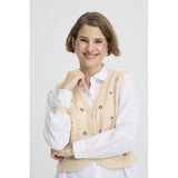 b.young B.YOUNG Damenweste BYNADIKA Vest OYSTER GRAY GEOMETRIC EMB