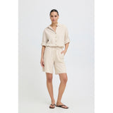 b.young B.Young Damen Shorts BYFALAKKA Shorts Rainy Day Melange