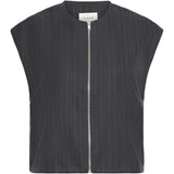 b.young B.Young Damen weste BYXDAYO Vest dark grey pinstripes