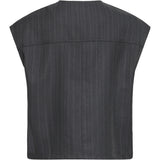 b.young B.Young Damen weste BYXDAYO Vest dark grey pinstripes