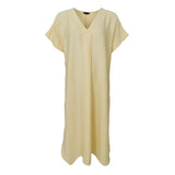 Black Colour BLACK COLOUR Damen Kleid BCSAMOS Dress Lt. Yellow