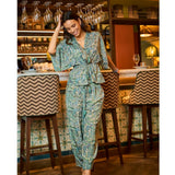 Black Colour BLACK COLOUR Damen bluse BCLUNA Blouse Sea Green