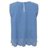 Black Colour BLACK COLOUR dame top BCMINNIE Top Lt. Denim