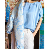 Black Colour BLACK COLOUR damen bluse BCMABEL Blouse Dust blue