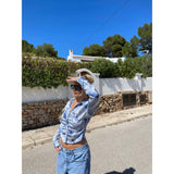 Rosemunde Barbara Kristoffersen Bluse BK128 Restudsalg denim print
