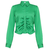 Rosemunde Barbara Kristoffersen Bluse BK128 Restudsalg green bee