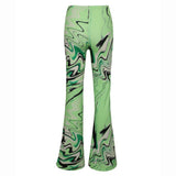 Rosemunde Barbara Kristoffersen Hose BK135 Restudsalg green animal print