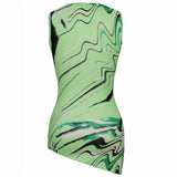 Rosemunde Barbara Kristoffersen Oberteil BK136 Restudsalg green animal print