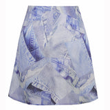 Rosemunde Barbara Kristoffersen Rock BK127 Restudsalg denim print