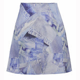Rosemunde Barbara Kristoffersen Rock BK127 Restudsalg denim print