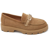 SHOES Calla Damen loafers 1896 Shoes Camel