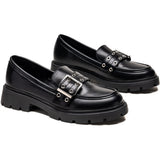 SHOES Cleo Damen Loafer 77-652 Shoes Black
