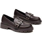 SHOES Cleo Damen Loafer 77-652 Shoes Brown