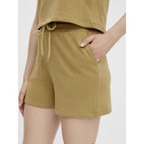 PIECES Damen-Sweatshorts „PCCHILLI SUMMER“ Shorts Khaki