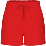 PIECES Damen-Sweatshorts „PCCHILLI SUMMER“ Shorts Poppy Red