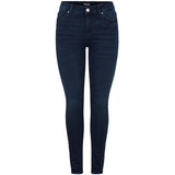 PIECES Damen Jeans PCDELLY Restudsalg Dark Blue