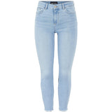 PIECES Pieces Damen Jeans PCDELLY Restudsalg Light Blue Denim