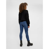 PIECES Damen Jeans PCHIGHFIVE Restudsalg Medium Blue