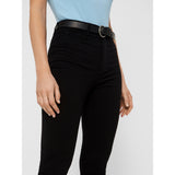 PIECES Damen Jeans PCHIGHSKIN Restudsalg Black