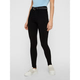 PIECES Damen Jeans PCHIGHSKIN Restudsalg Black