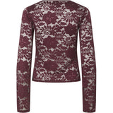 PIECES Damen Spitzenoberteil PCAMALIE Restudsalg Tawny Port