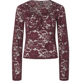 PIECES Damen Spitzenoberteil PCAMALIE Restudsalg Tawny Port