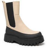 SHOES Damen Stiefel 6836 Restudsalg Beige