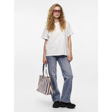 PIECES Damen T-Shirt PCSKYLAR T-shirt Bright White