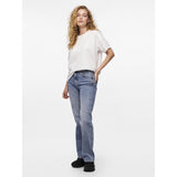 PIECES Damen T-Shirt PCSKYLAR T-shirt Bright White