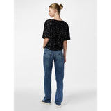 PIECES Damen Top PCKAM Restudsalg Black Black sequins