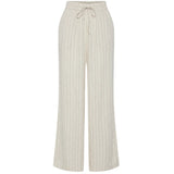 PIECES Damenhosen-Set PCPIA Pant Birch Stripes black