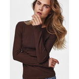 PIECES Damenoberteil aus recyceltem PCRUKA Blouse Hot Fudge