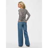 PIECES Damenoberteil aus recyceltem PCRUKA Blouse Hot Fudge CLOUD DANCER