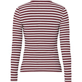 PIECES Damenoberteil aus recyceltem PCRUKA Blouse Tawny Port CLOUD DANCER