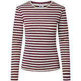 PIECES Damenoberteil aus recyceltem PCRUKA Blouse Tawny Port CLOUD DANCER